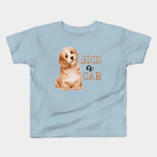Dogs driving a CAR Kids T-Shirt